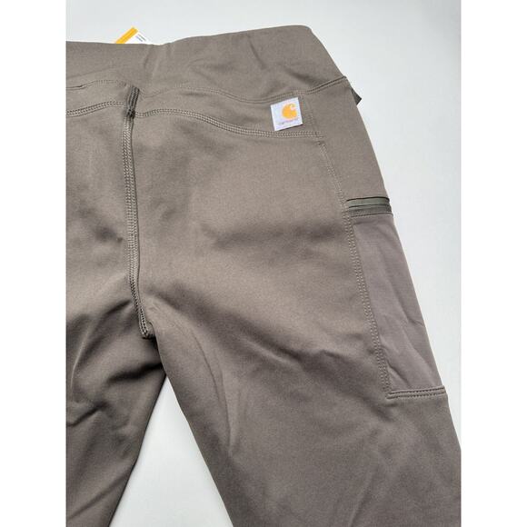 Carhartt Pants Womens Small Brown BN3609-W Force Fitted Workwear Stretch Utility - Picture 6 of 11